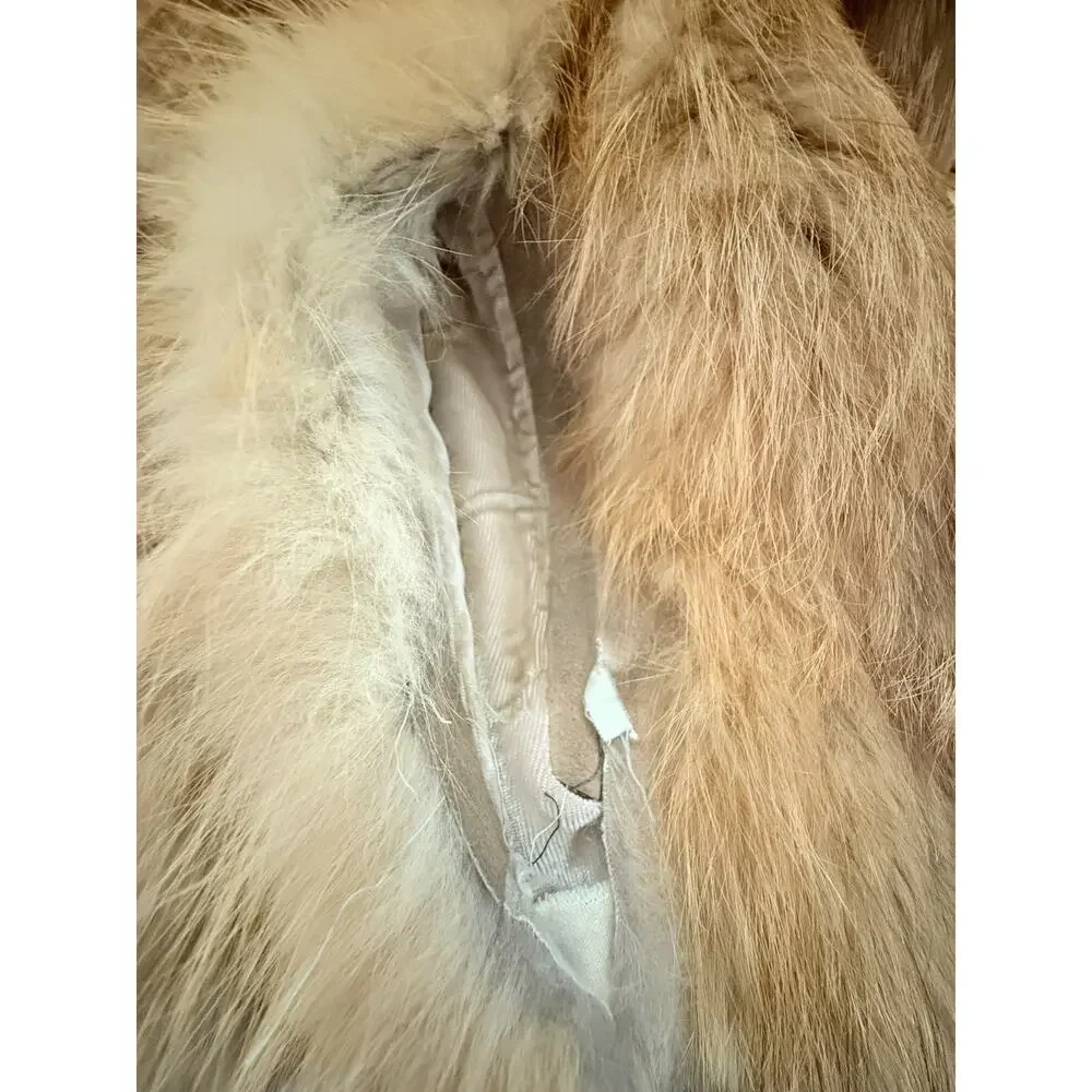 Saks Fifth Avenue Golden Fur Jacket - Picture 11 of 16